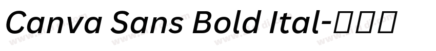 Canva Sans Bold Ital字体转换